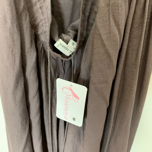 (New With Tags) Strappy Taupe Maxi Dress - Picture 4 of 4